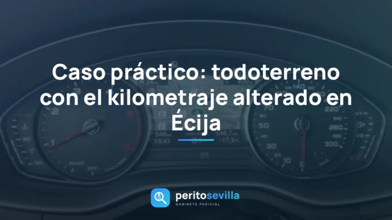 cuentakilómetros manipulado – PeritoSevilla