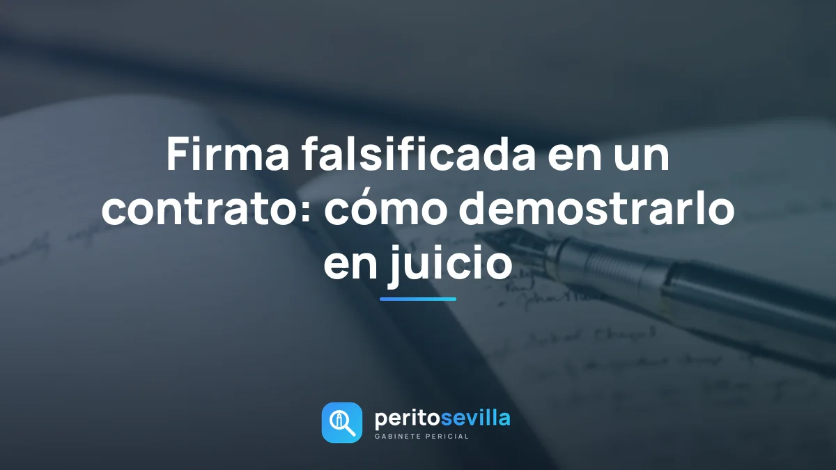 firma falsificada – PeritoSevilla