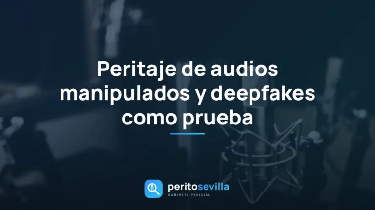 peritaje de audios manipulados – PeritoSevilla