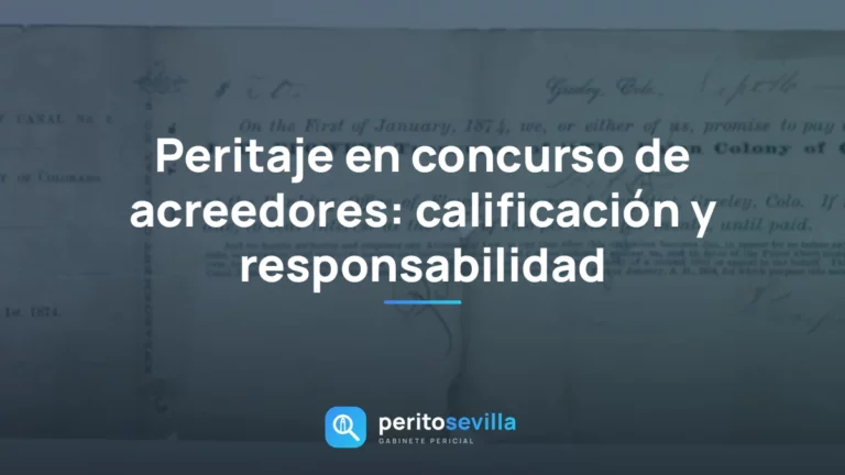 peritaje en concurso de acreedores – PeritoSevilla
