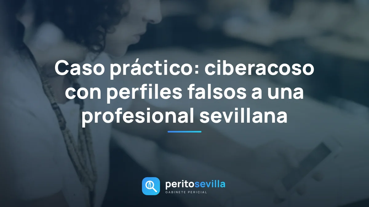 Caso práctico: ciberacoso con perfiles falsos a una profesional sevillana