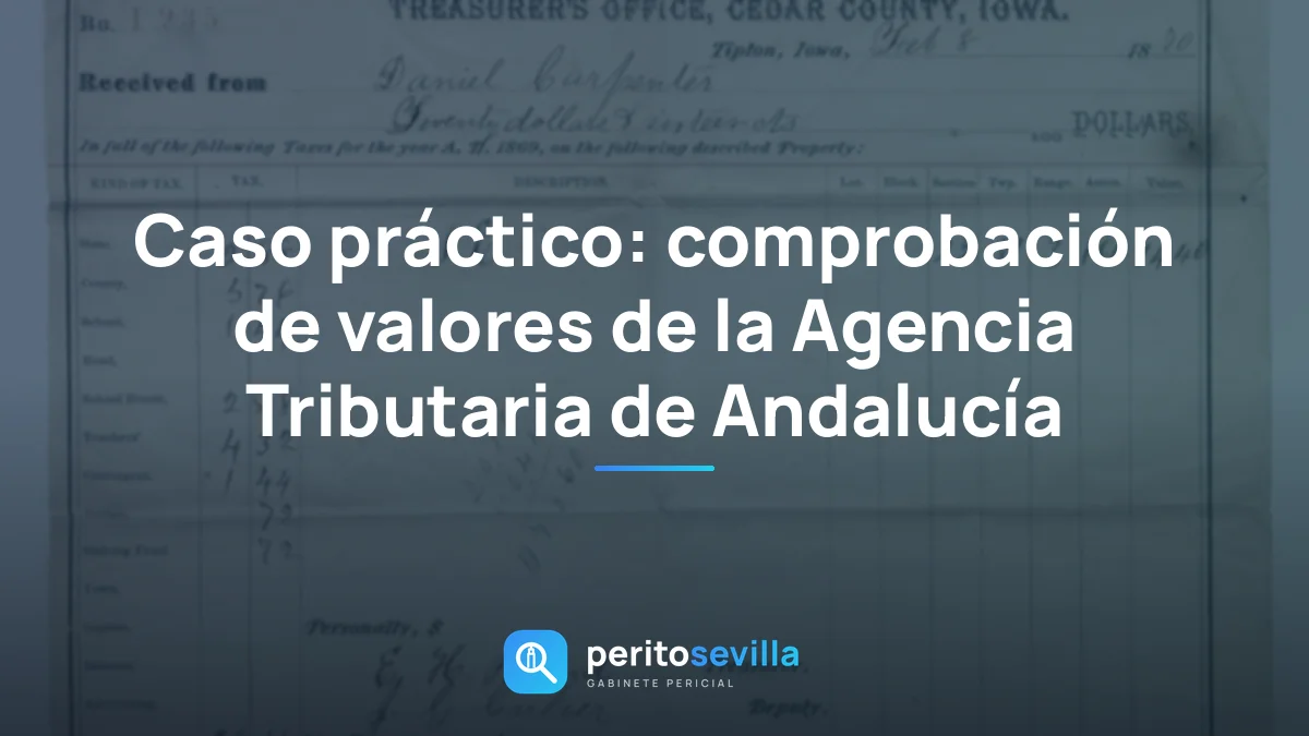 comprobación de valores – PeritoSevilla