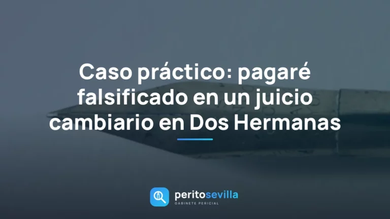 pagaré falsificado – PeritoSevilla